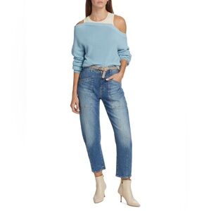 VERONICA BEARD Prescott Asymmetric Cotton Knit Sweater